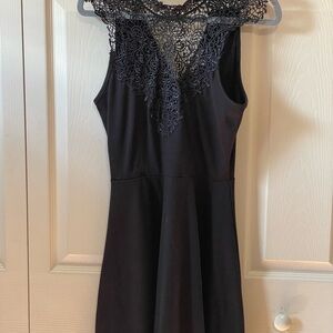 Charlotte Russe Black Lace Mini Dress